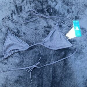 cupshe denim bikini top
